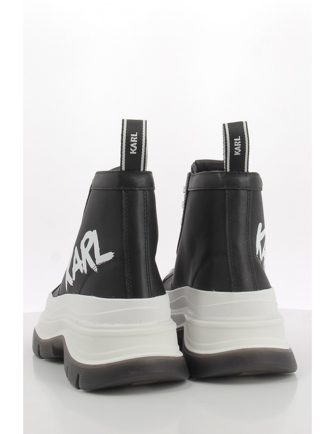 karl lagerfeld Baskets Compensées Montante Femme Luna Karl Graffiti Mid Noir