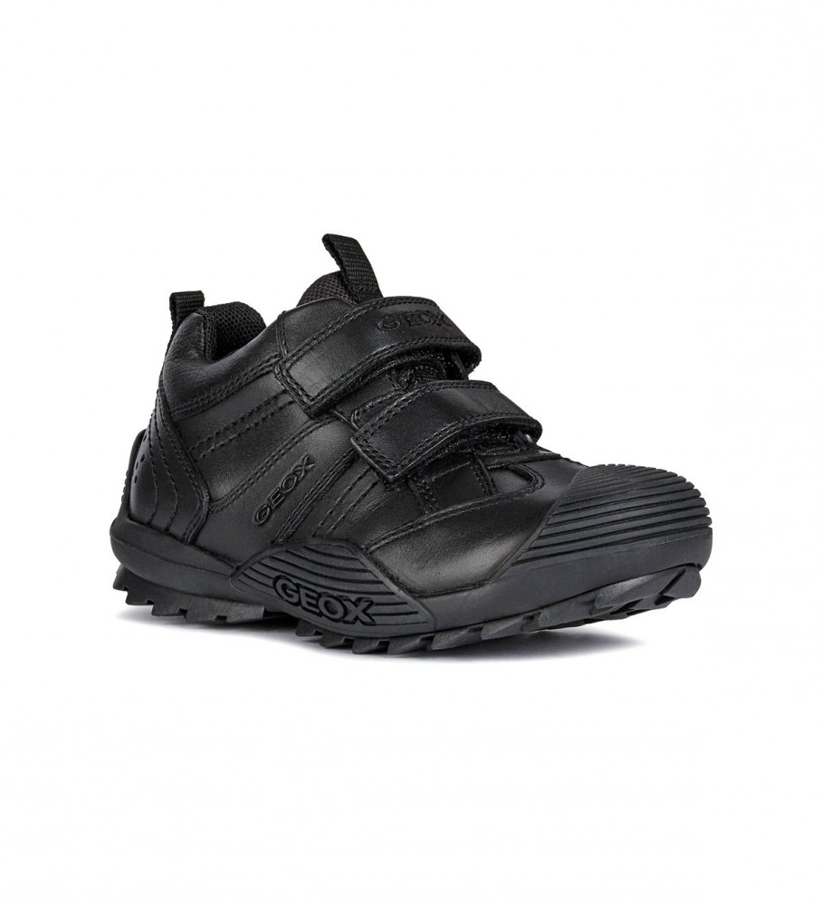 Sapatos GEOX Jr Savage em couro preto