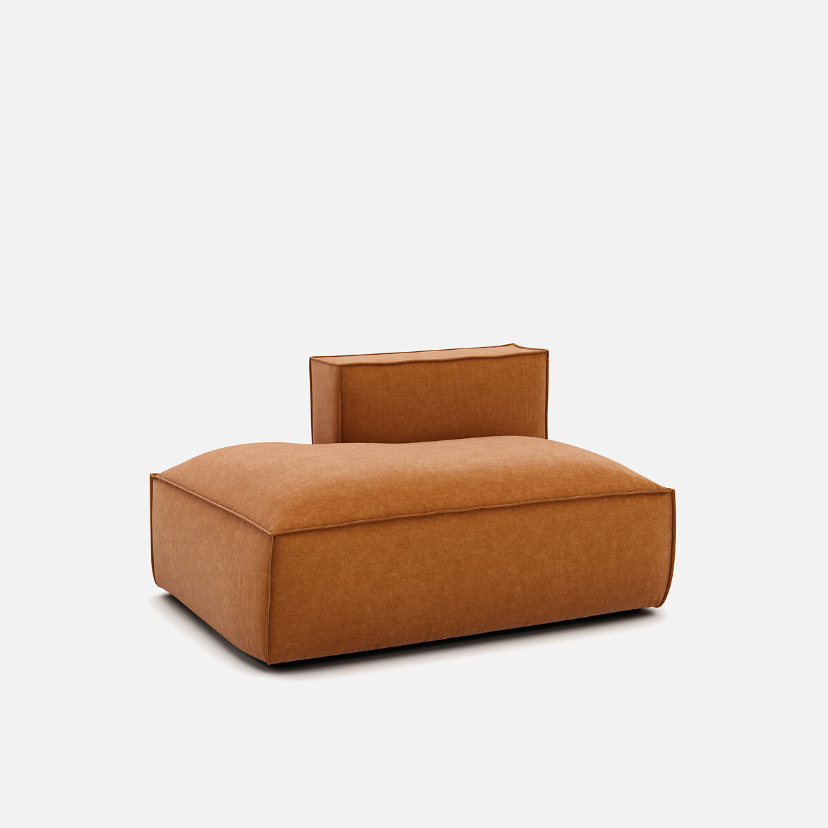 LA REDOUTE INTERIEURS<br>Sofá lounge esquerda, veludo texturizado, Seven