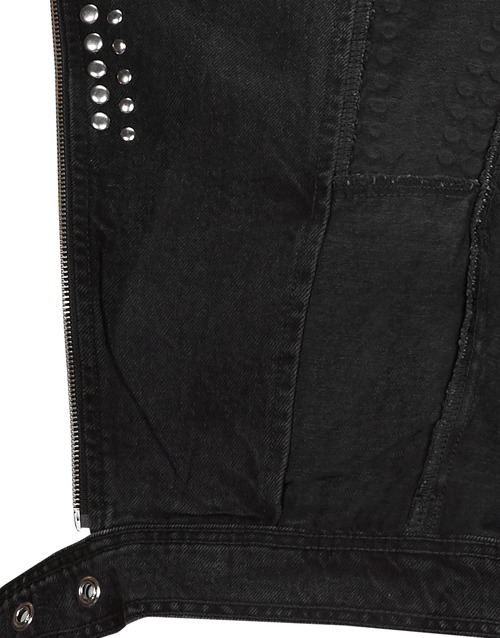 Only - ONLGILLA LS STUD DNM BIKER JACKET CRO - Noir