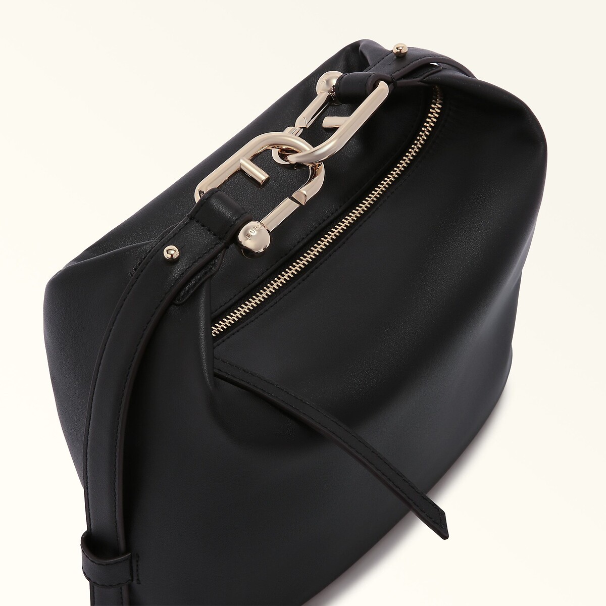 FURLA<br>Bolsa hobo de couro, NUVOLA M