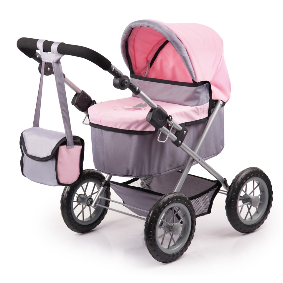 Bayer - Dukkevogn - Trendy - Grå/Rosa