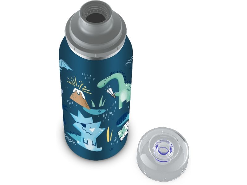 Alfi Thermosflasche Kids Dino Pirates 350 ml, Blau Isolierflasche