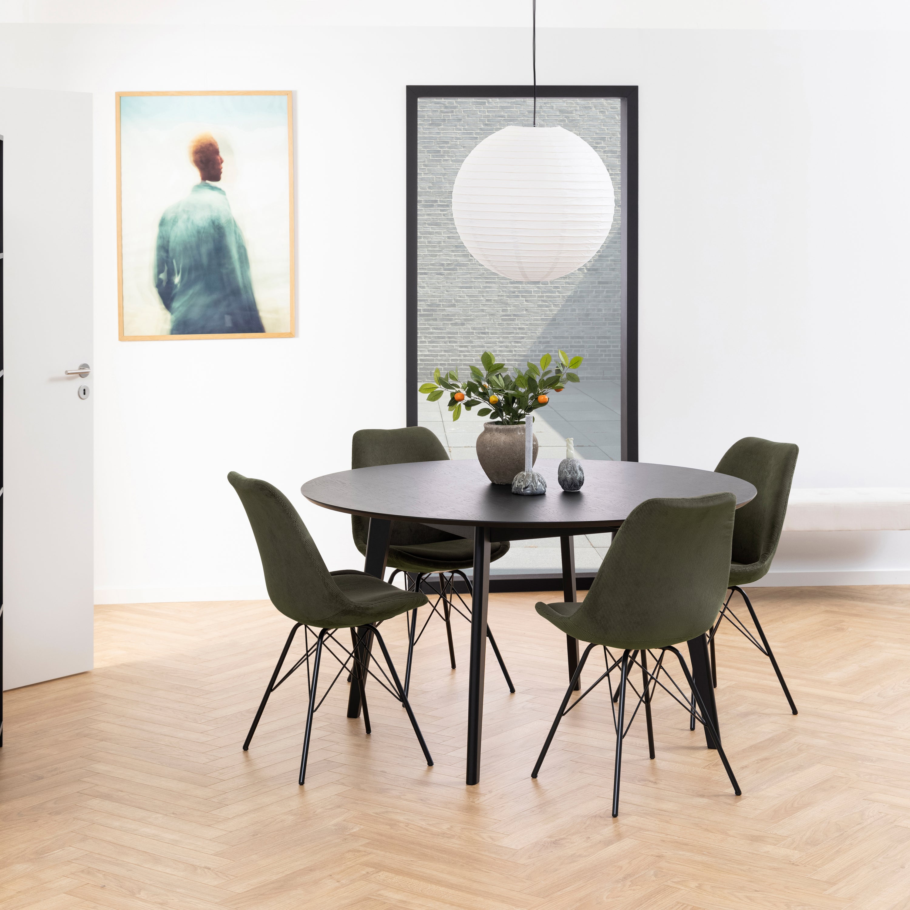 by fonQ basic Iris Eetkamerstoel - Groen