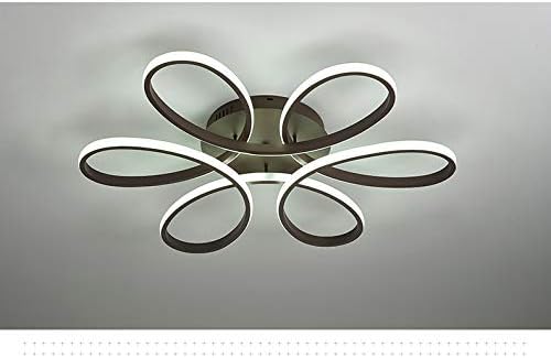 LED Deckenlampe XW809K 54cm mit Fernbedienung Lichtfarbe/Helligkeit einstellbar dimmbar kaffeefarbe lackierte MetallrahmenA+ LED LED Deckenleuchte (XW809K-54cm Kaffee)