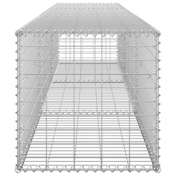 vidaXL Gabion med topp- og bunnlokk galvanisert stål 300x50x50 cm