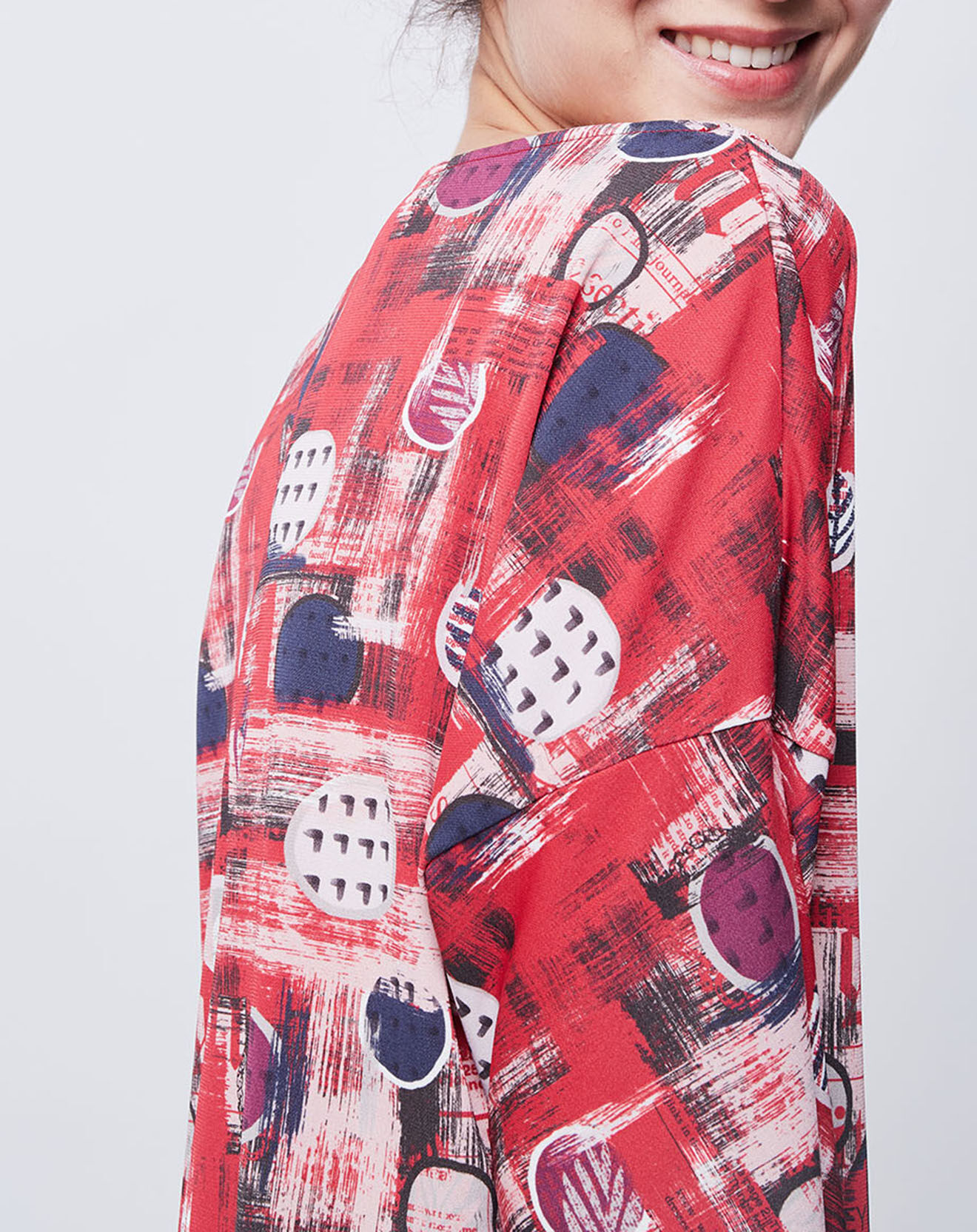 John Galliano Top Lise rouge/bleu