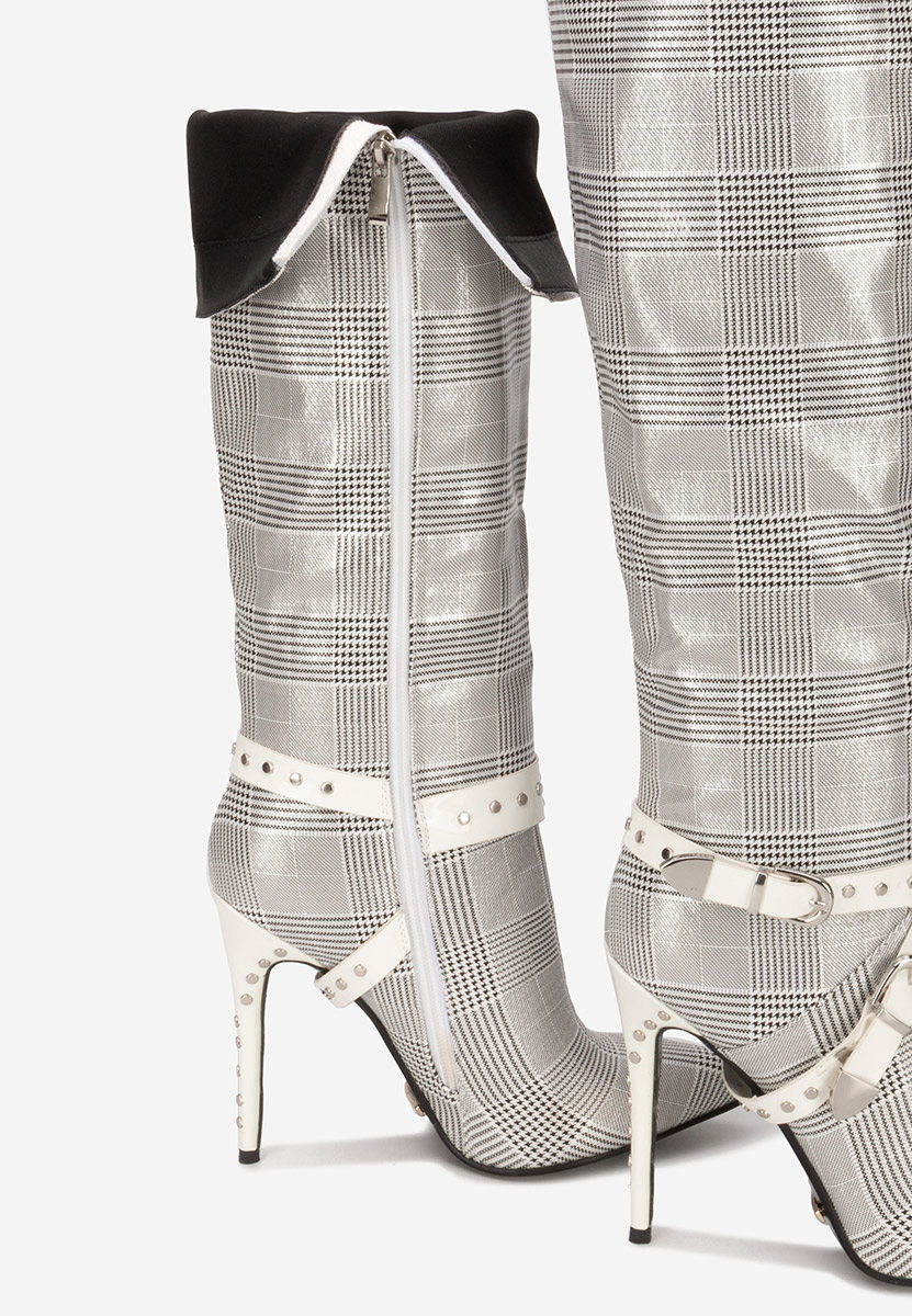 Bottes talons aiguilles grise Fereira