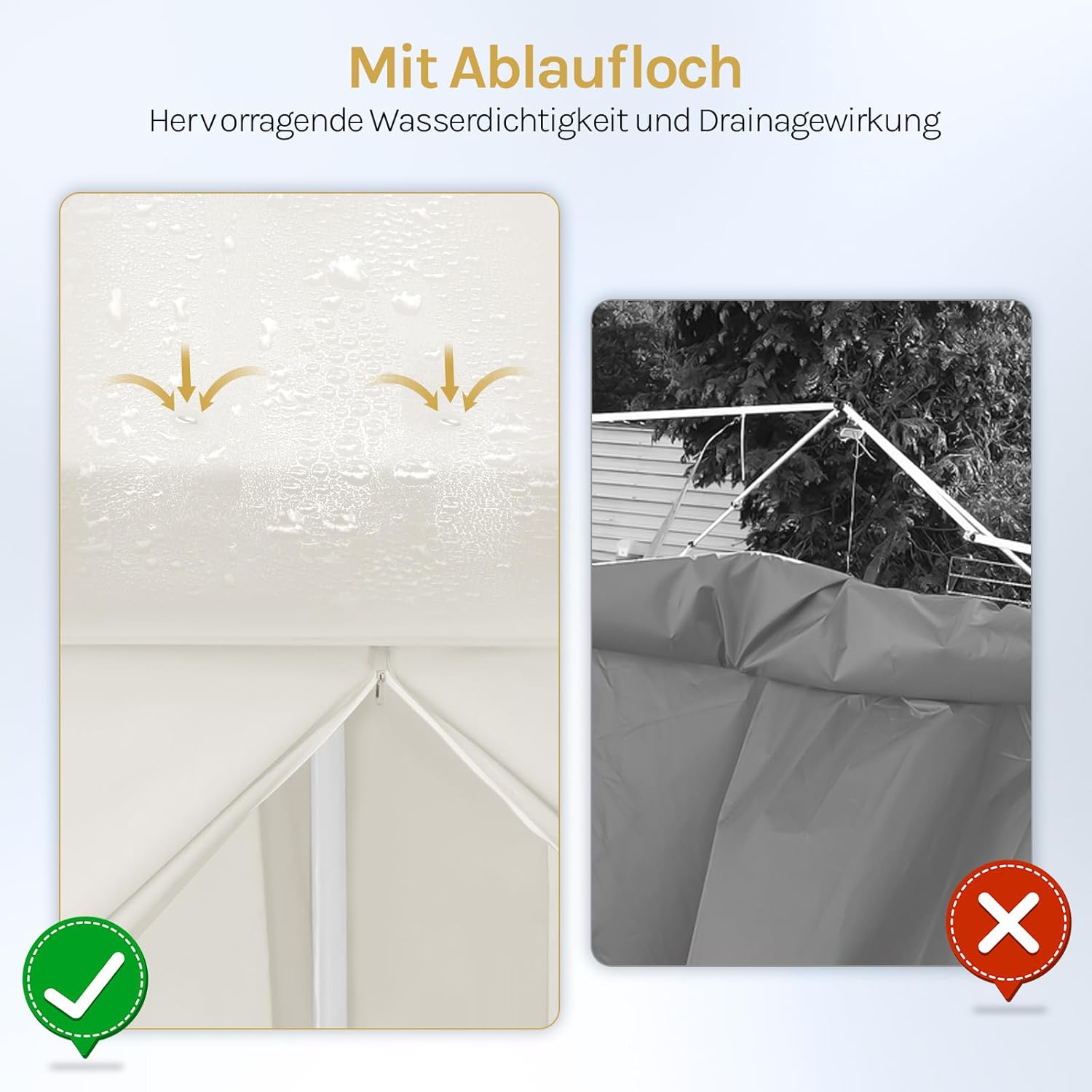 Laneetal Pavillon 3x3 m faltbar, Pop-Up Faltpavillon wasserfest Winterfest, Grillpavillon stabil, Gartenpavillon mit Seitenwänden Fenstern Tasche, für Camping Strand Garten, Beige
