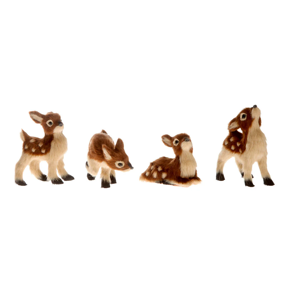 Det Gamle Apotek  Hjorte kid figur, assorteret - brun