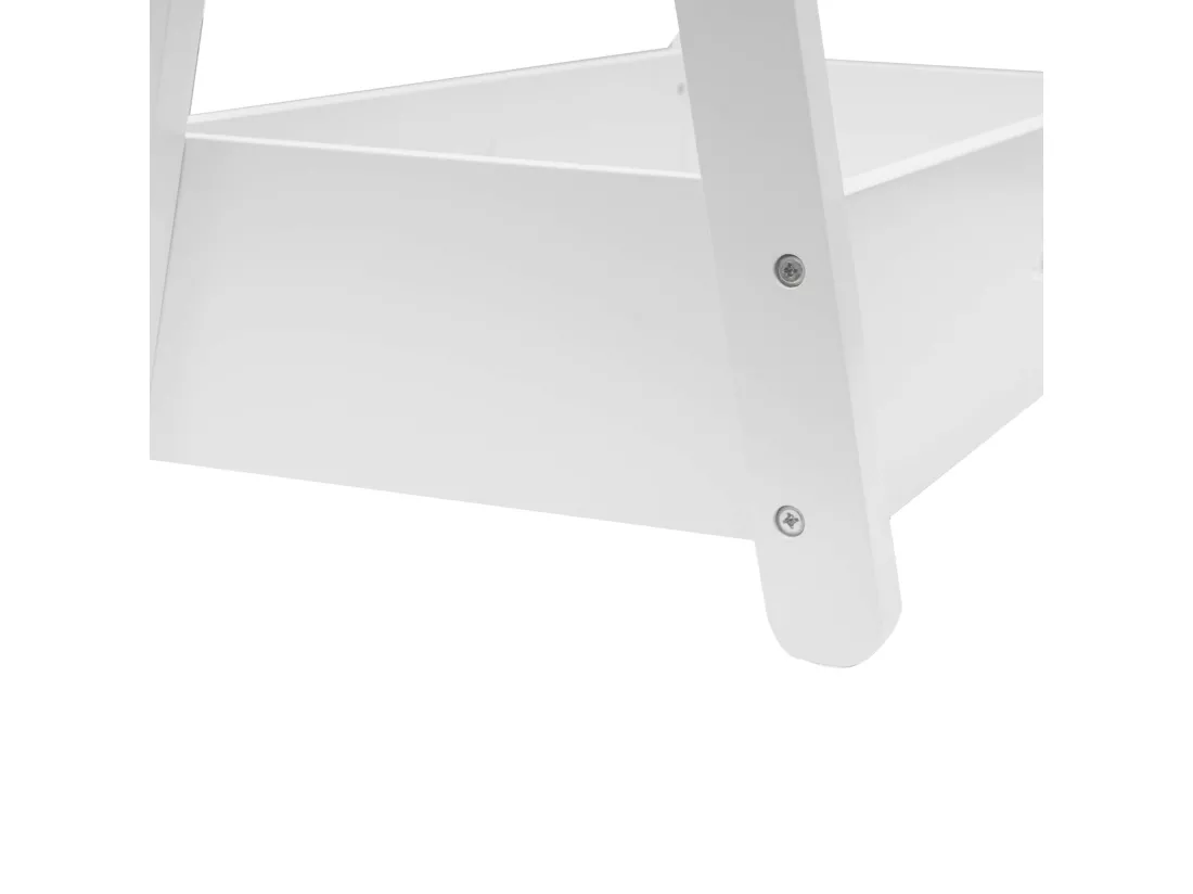 Rebecca Mobili Cintre pour Enfants Porte-vêtements Montessori Blanc MDF Pin avec Etagère