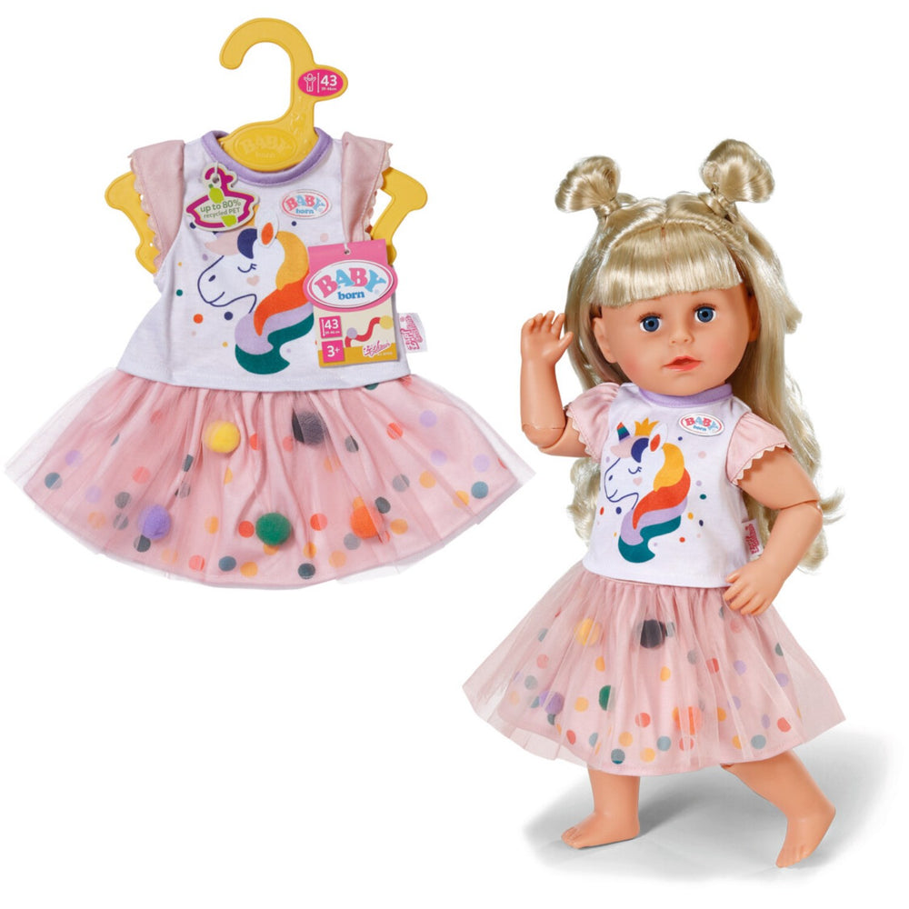 Køb BABY Born Tutu Kjole Unicorn 43cm