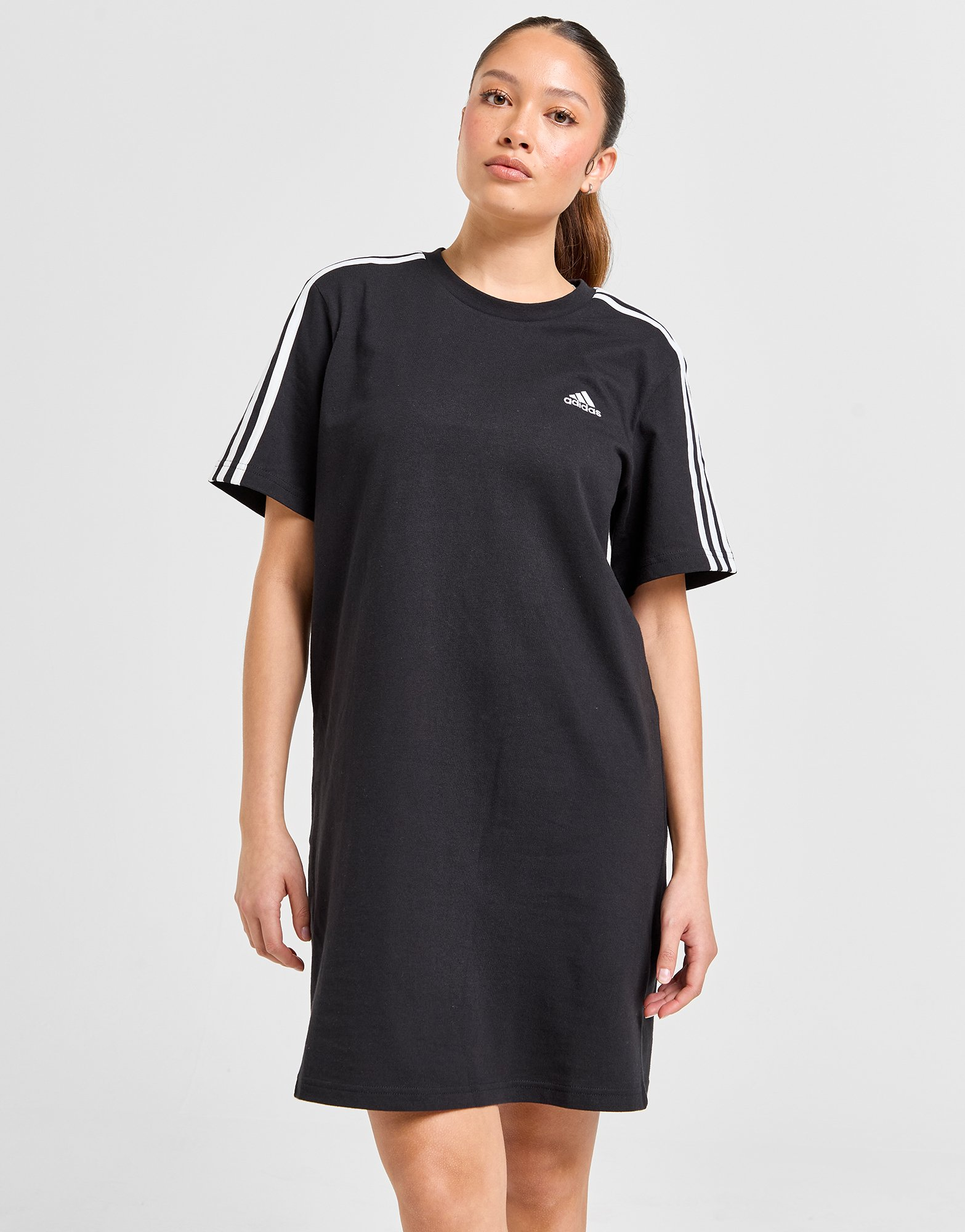 adidas Robe t-shirt en jersey coupe boyfriend Essentials 3-Stripes