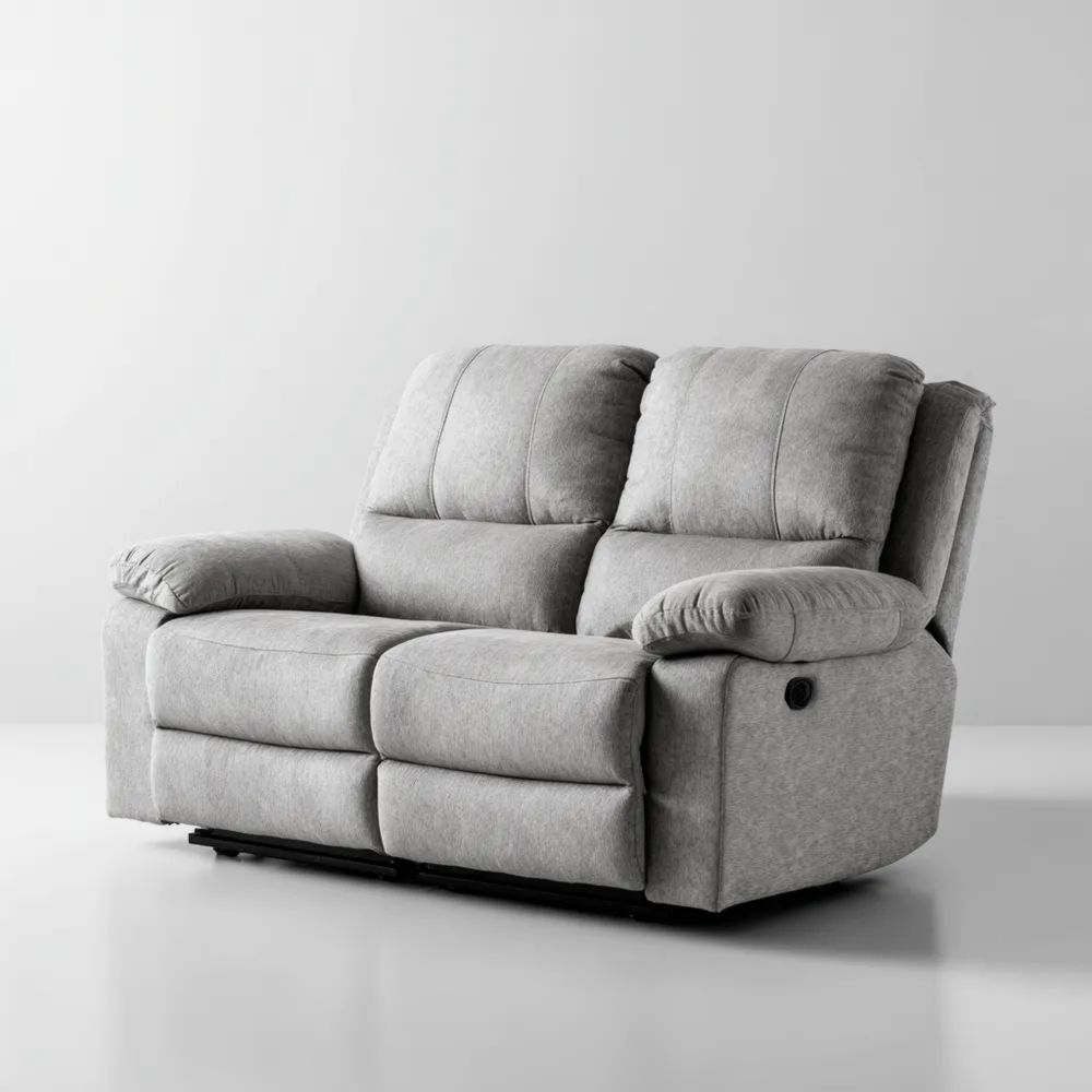 2-Sitzer-Sofa 145x90x100 cm - Hellgrau - Modernes Design