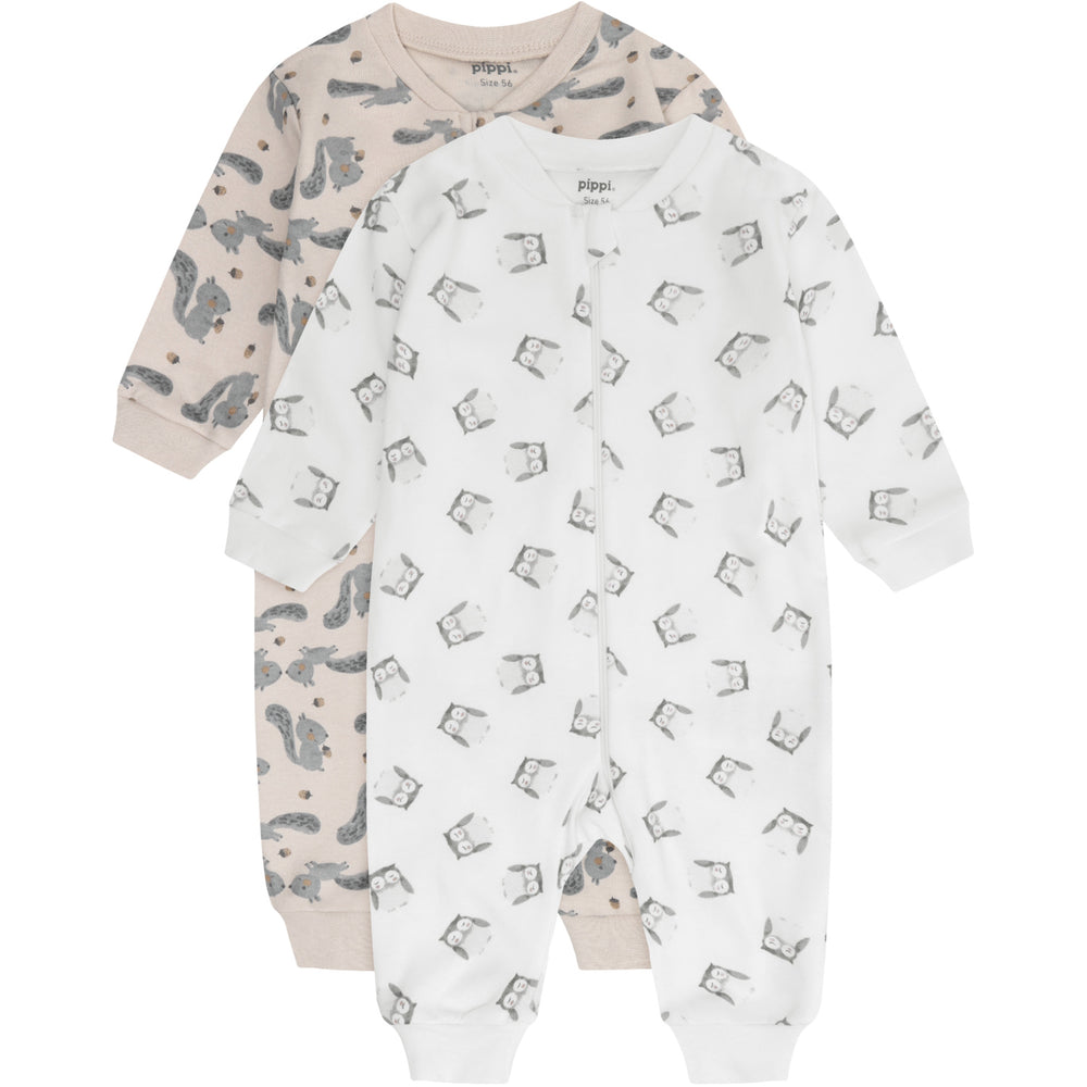 Køb Pippi Rainy Day Natdragt -Zipper (2-Pack)