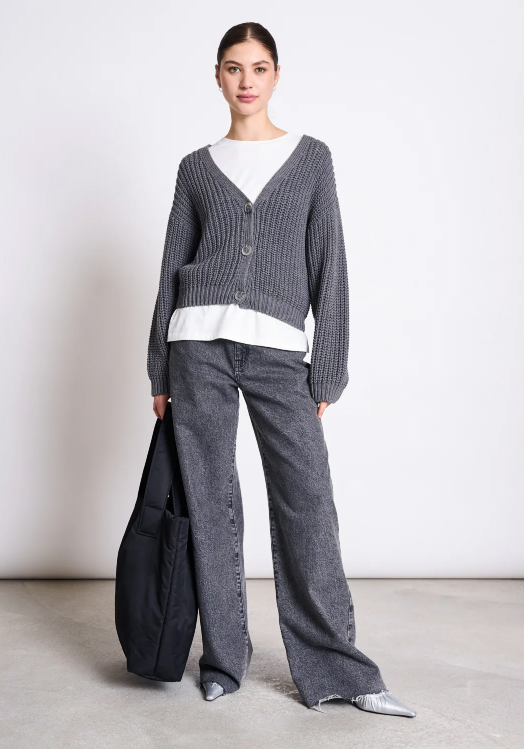 Jan 'n June Cardigan Lena Dark Grey