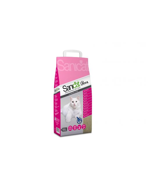 Sanicat Ultra - Kattenbakvulling - 15 l Rood