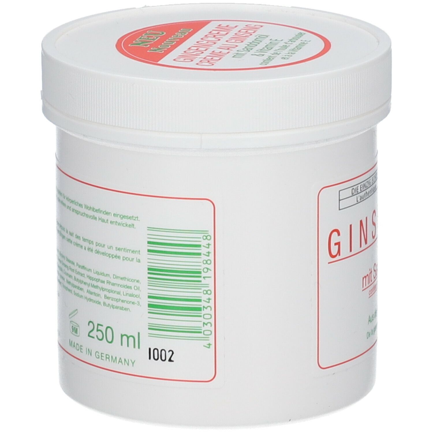 Dr. Sacher´s Ginseng Creme mit Sanddornöl und Vitamin E