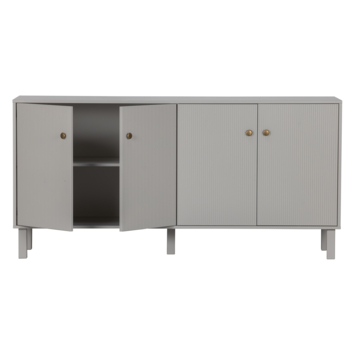 WOOOD dressoir Madu wolkengrijs grenenhout 78 x 160 x 46 cm
