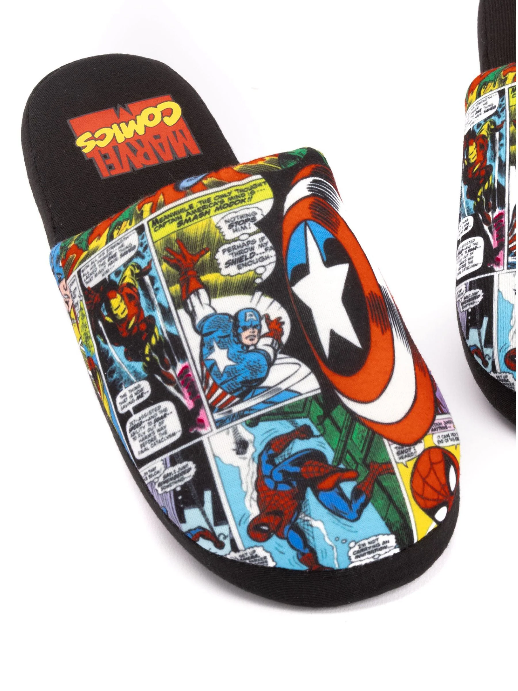Zwart Marvel® - Vanilla Underground Mr Men Mr Lazy pantoffels