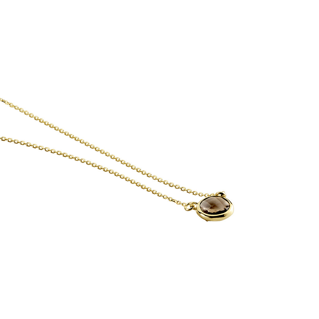 Collier Arenale Or Jaune Quartz