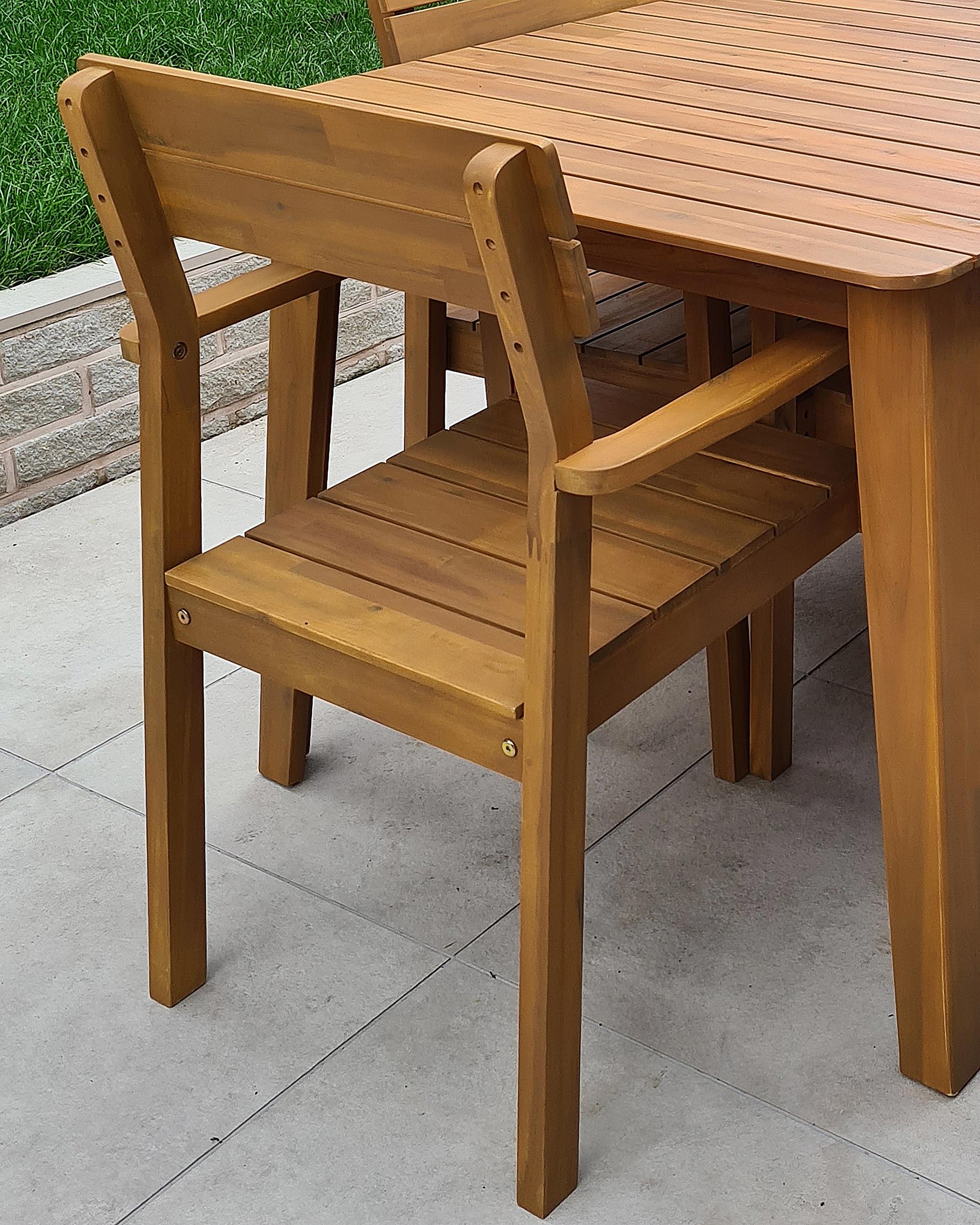 Set van 2 tuinstoelen FORNELLI Acaciahout Bruin