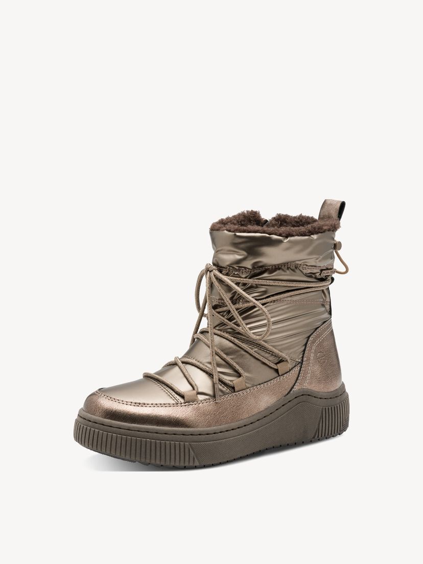 Enkellaarsje - metallic warme voering