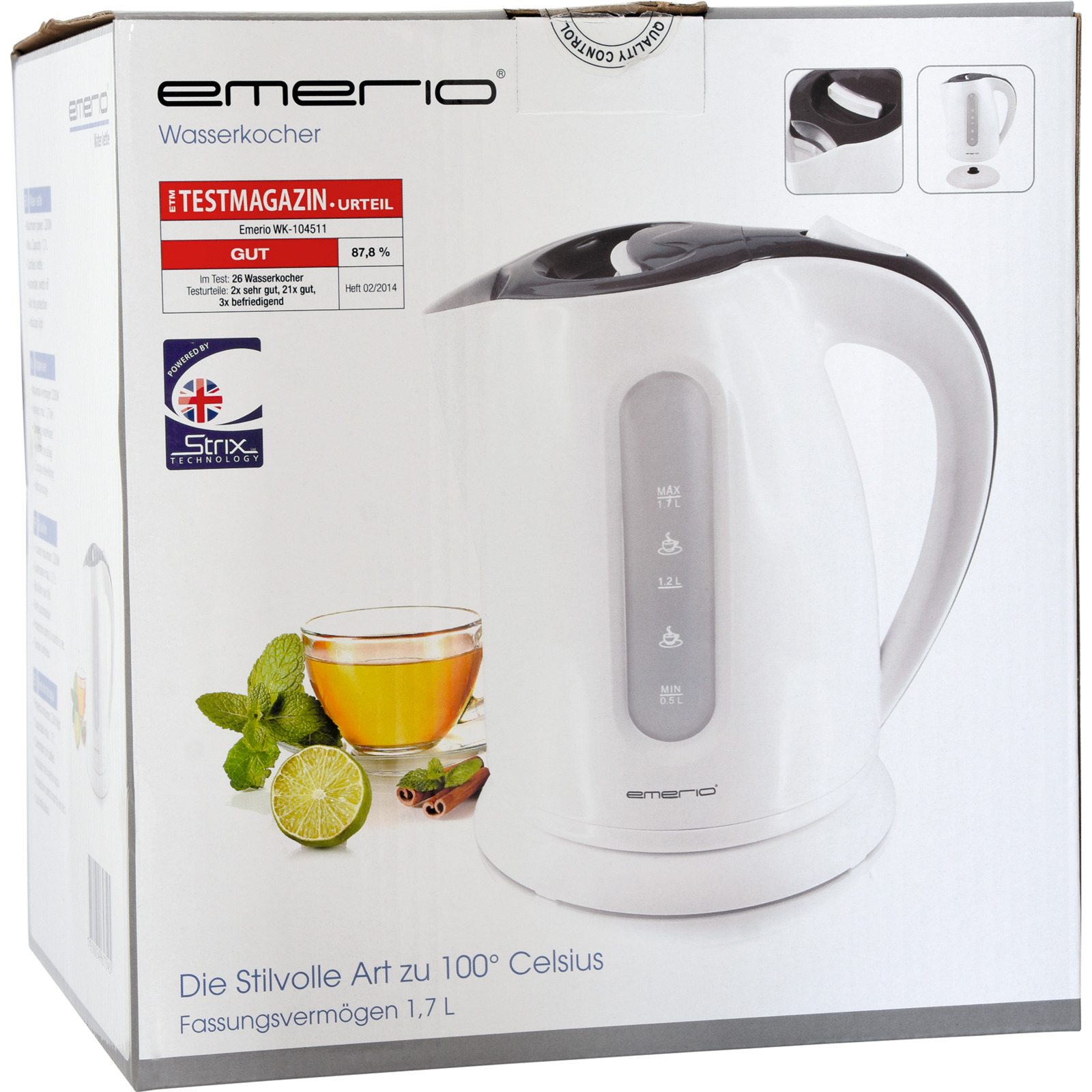 EMERIO Wasserkocher 2000 Watt