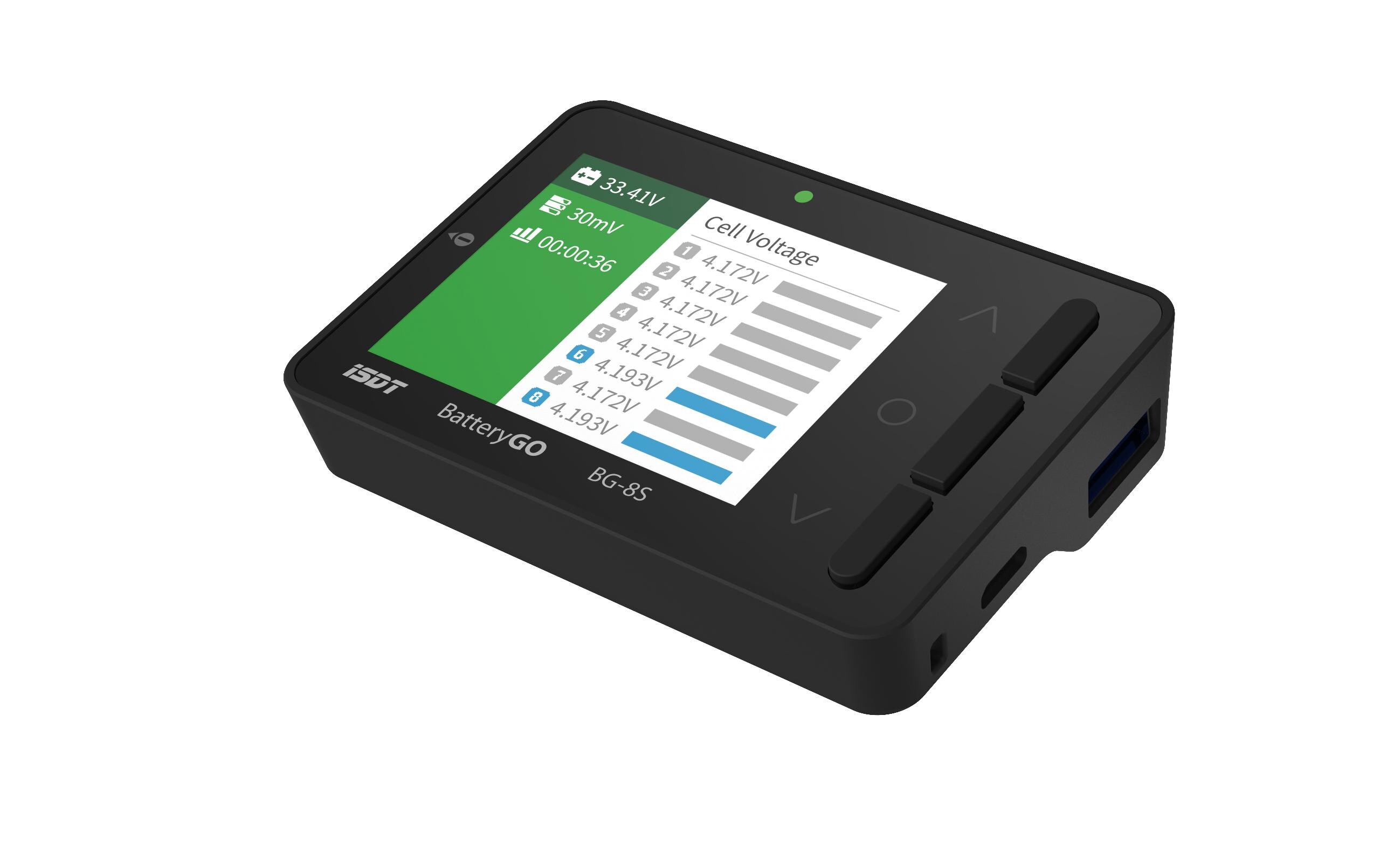 Akkutester BG-8S Smart Battery CheckerLiPo Akkutester mit USB Ladefunktion für Mobilgeräte