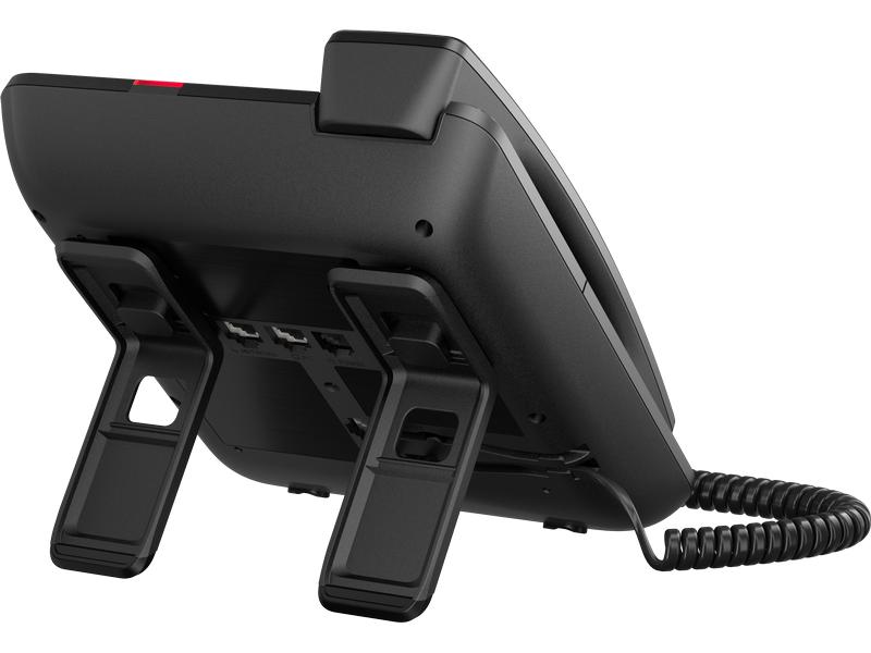 MITEL Tischtelefon OpenScape CP110 Schwarz Das ideale Gerät für Einsteiger-Szenarien ohne Kompromisse in der Qualität