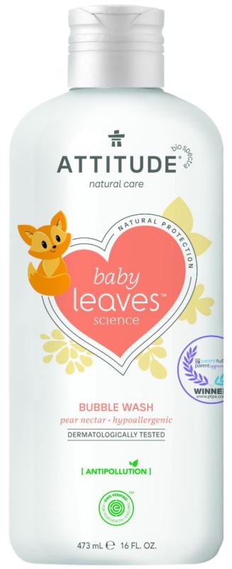 Attitude Baby Leaves Bubble Wash 473ml