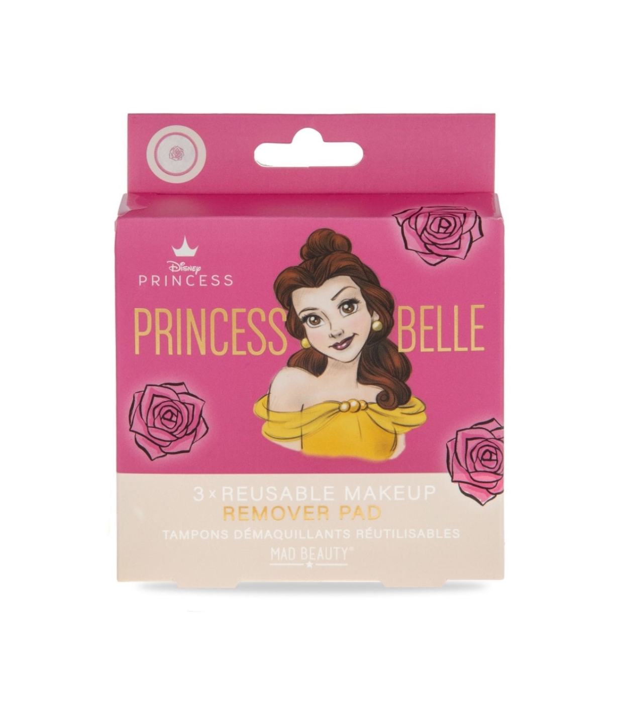Mad Beauty - *Pure Princess* - 3 discos removedores de maquiagem reutilizáveis - Princess Belle