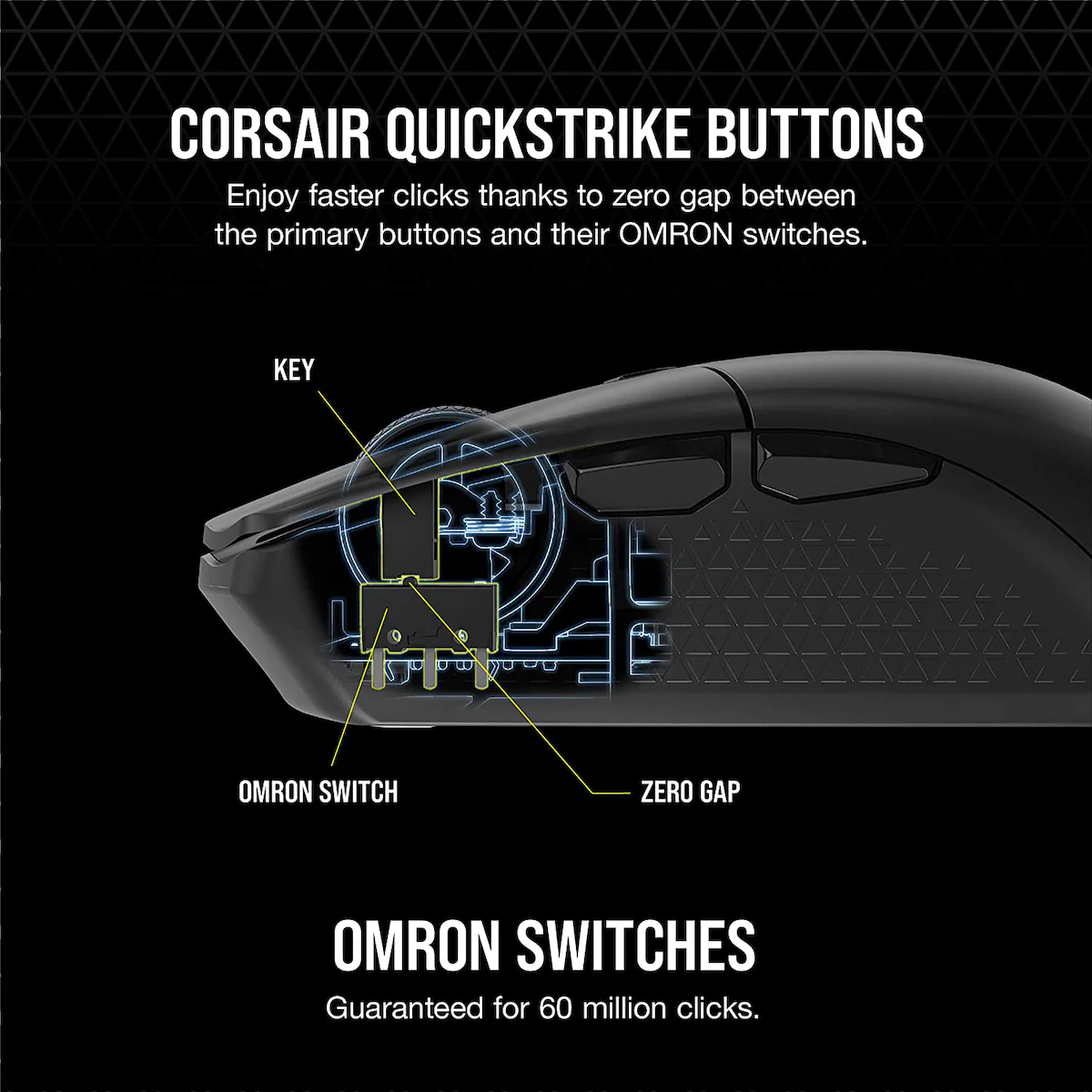 Corsair Katar Elite trådløs gamingmus