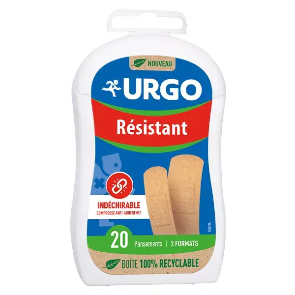 Curativos Urgo Resistentes para Proteção de Feridas Superficiais, 20 Unidades
