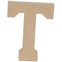 Lettre T kraft 20cm - Kraft
