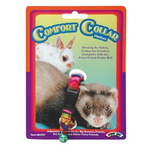 Coleira de algodão confortável com sino para animais de estimação de pequeno porte, multicolorida.