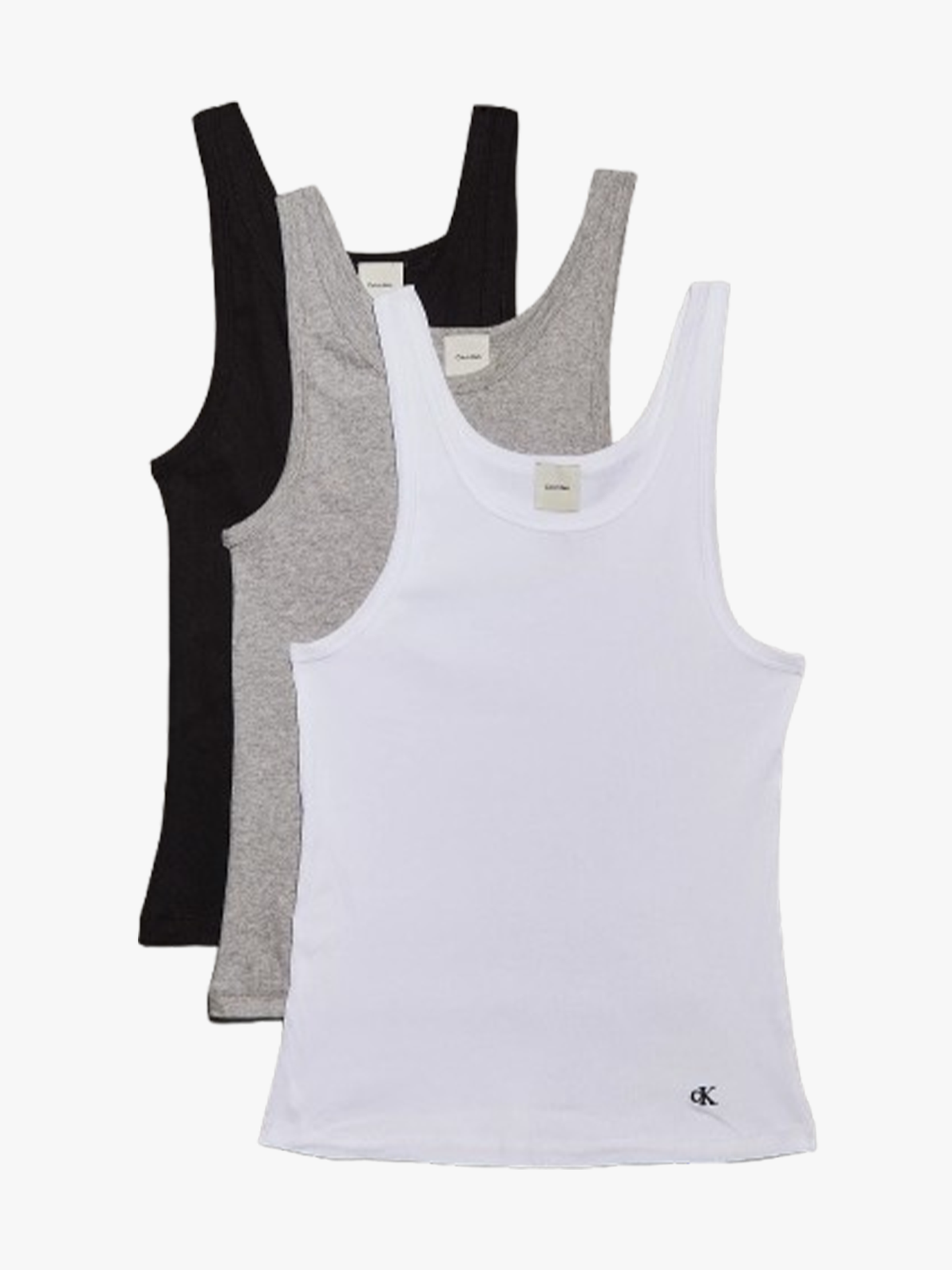 Scoop Neck Cotton Tank 3-pack