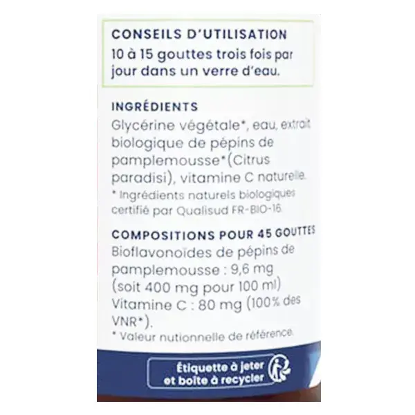 Extrato de Semente de Toranja Oemine Biocitrus 50ml
