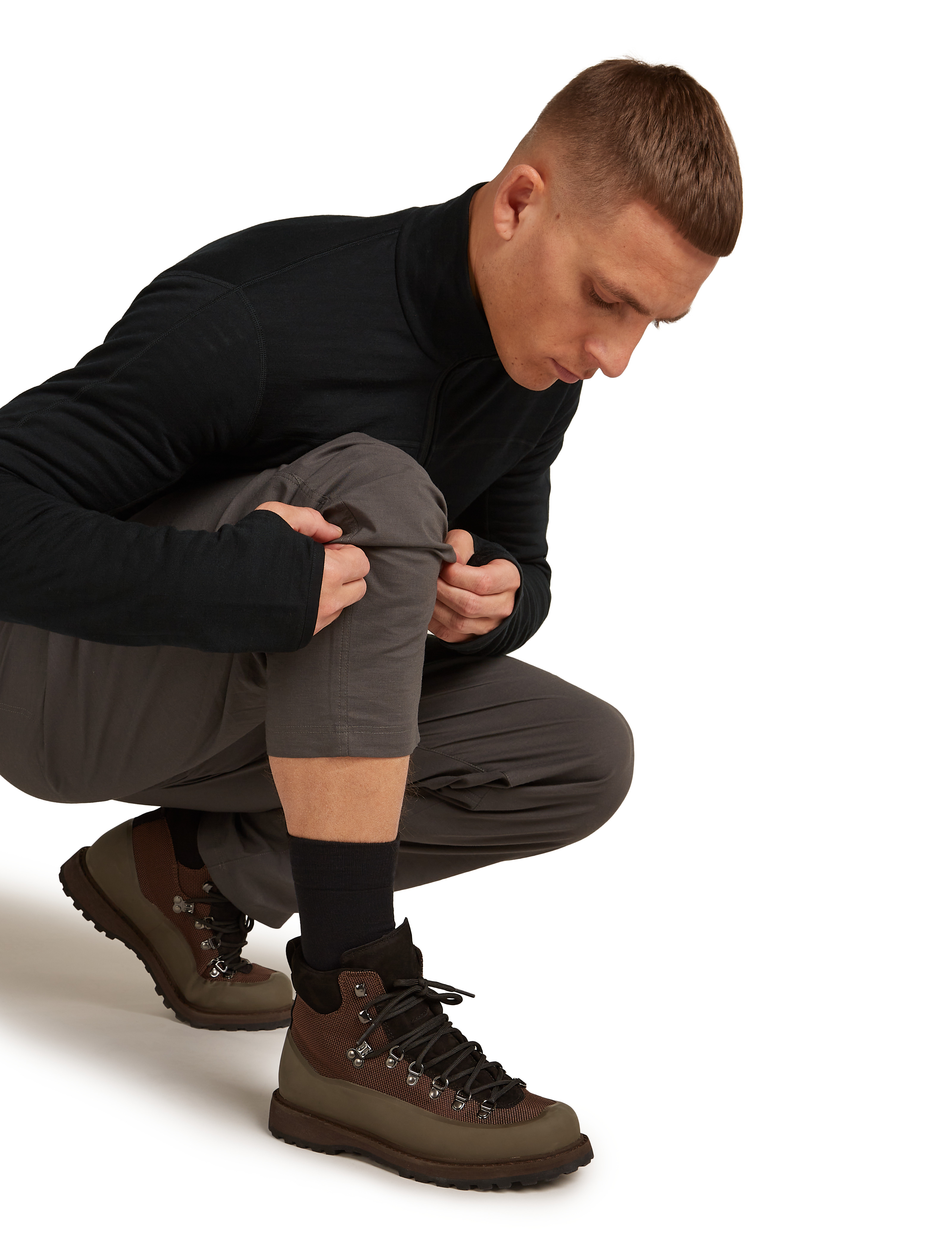 M Merino Hike  Liner Crew