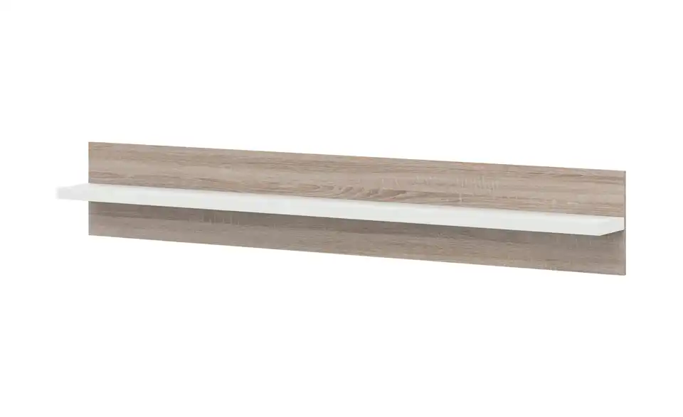 Wandboard Toulon Eiche sägerau (Nachbildung), Weiß 200 cm
