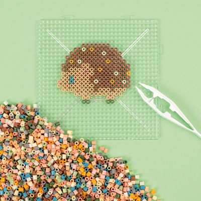 Playbox Hobbyveske med Rørperler Dull Pastel Mix 12000 Stk