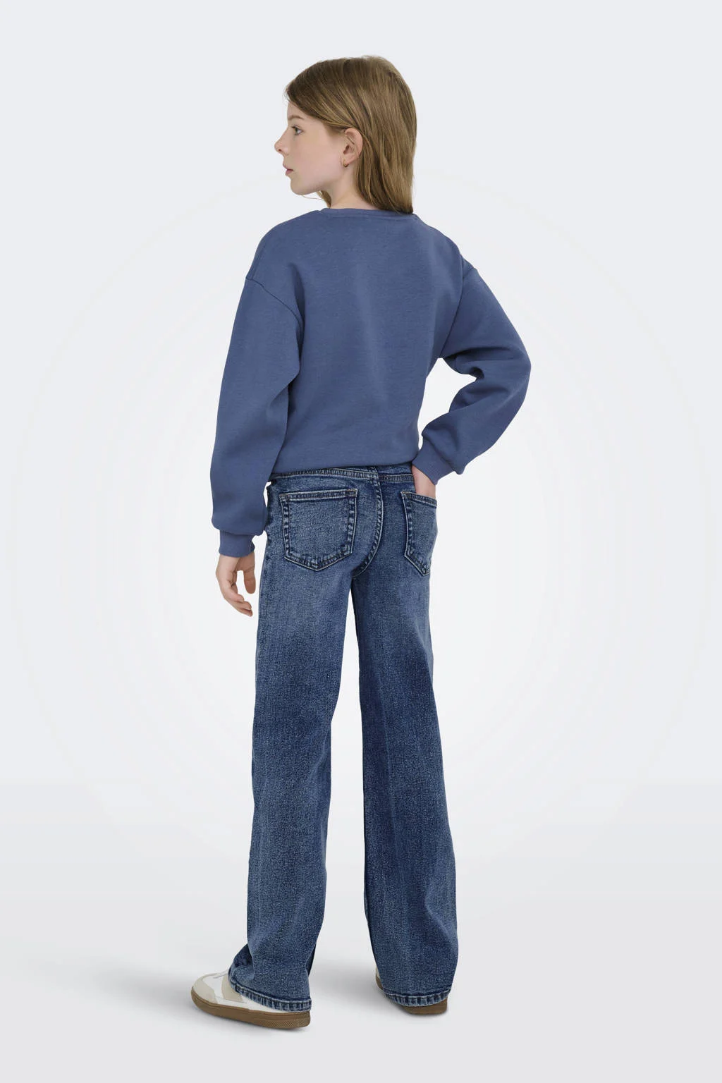 KIDS ONLY GIRL wide leg jeans medium blue denim