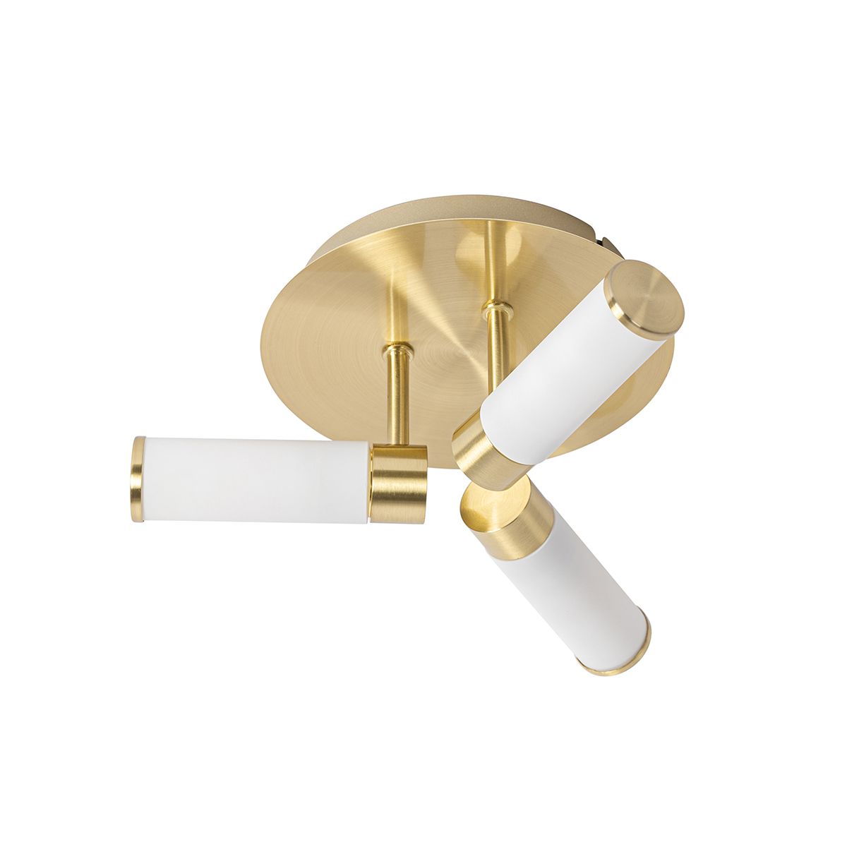 Moderne badkamer plafondlamp messing 3-lichts IP44 - Bath