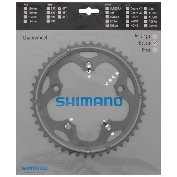 Shimano Cross/race klinge ø110 mm 46T sølv