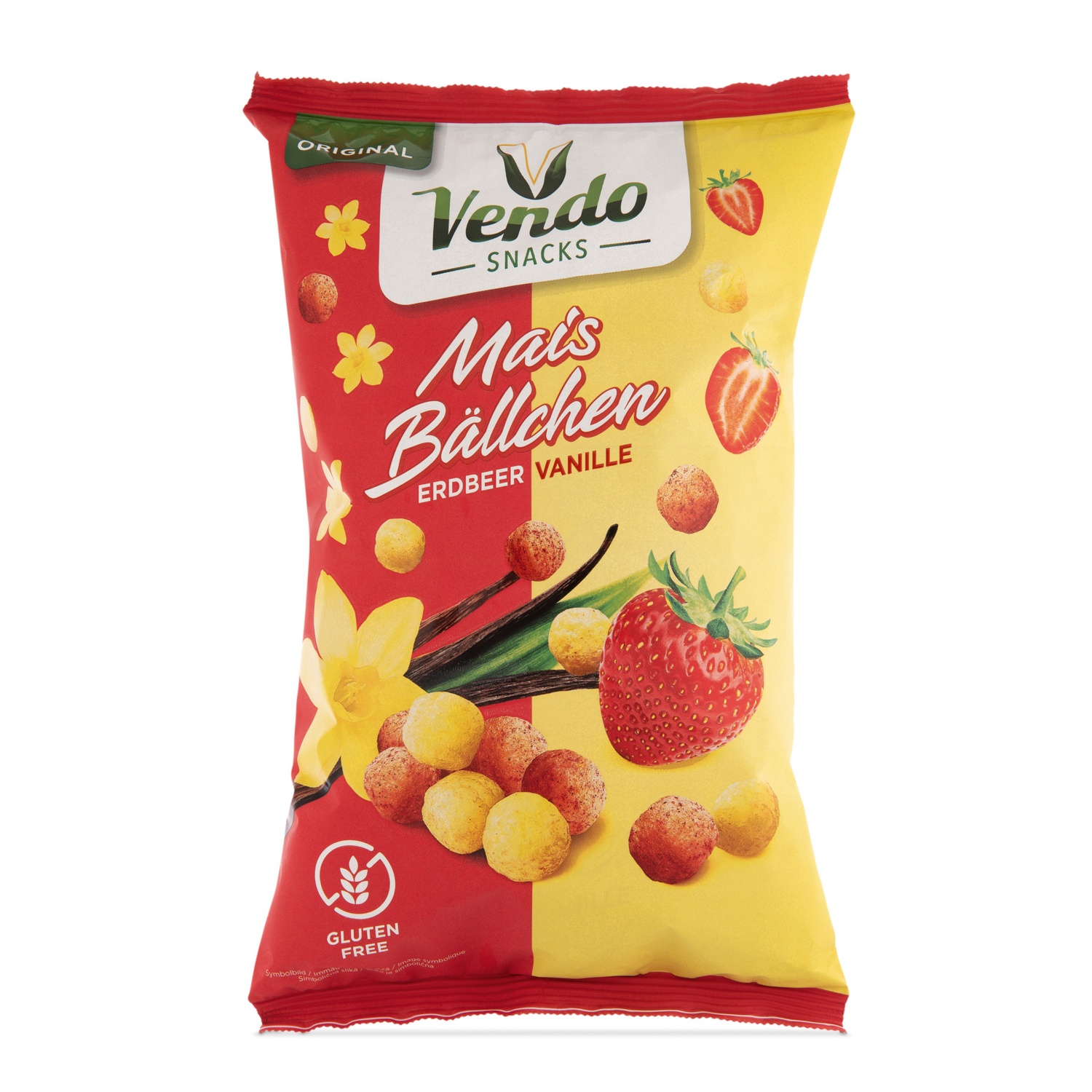 VENDO Maisbällchen, Erdbeer & Vanille 70 g