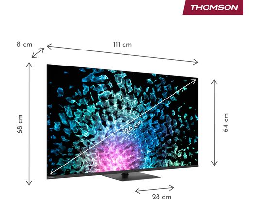 THOMSON - TV Mini LED 4K 126 cm 50MG7C15 Google TV - QD-Mini LED