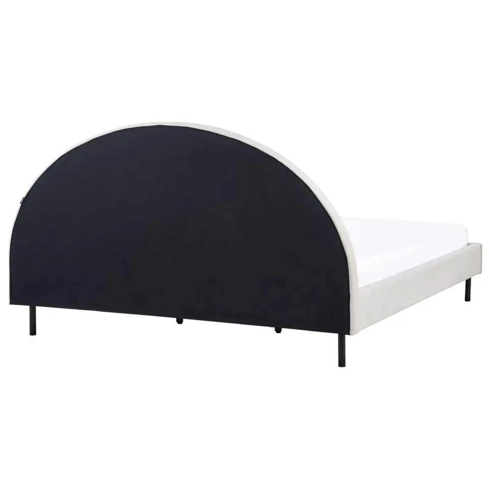 MARGUT - Bed - Lichtbeige - 180 x 200 cm - Polyester