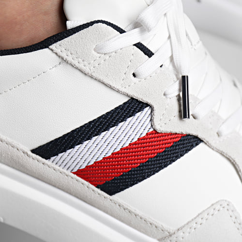 Baskets Lightweight Leather Mix Cup 4427 White