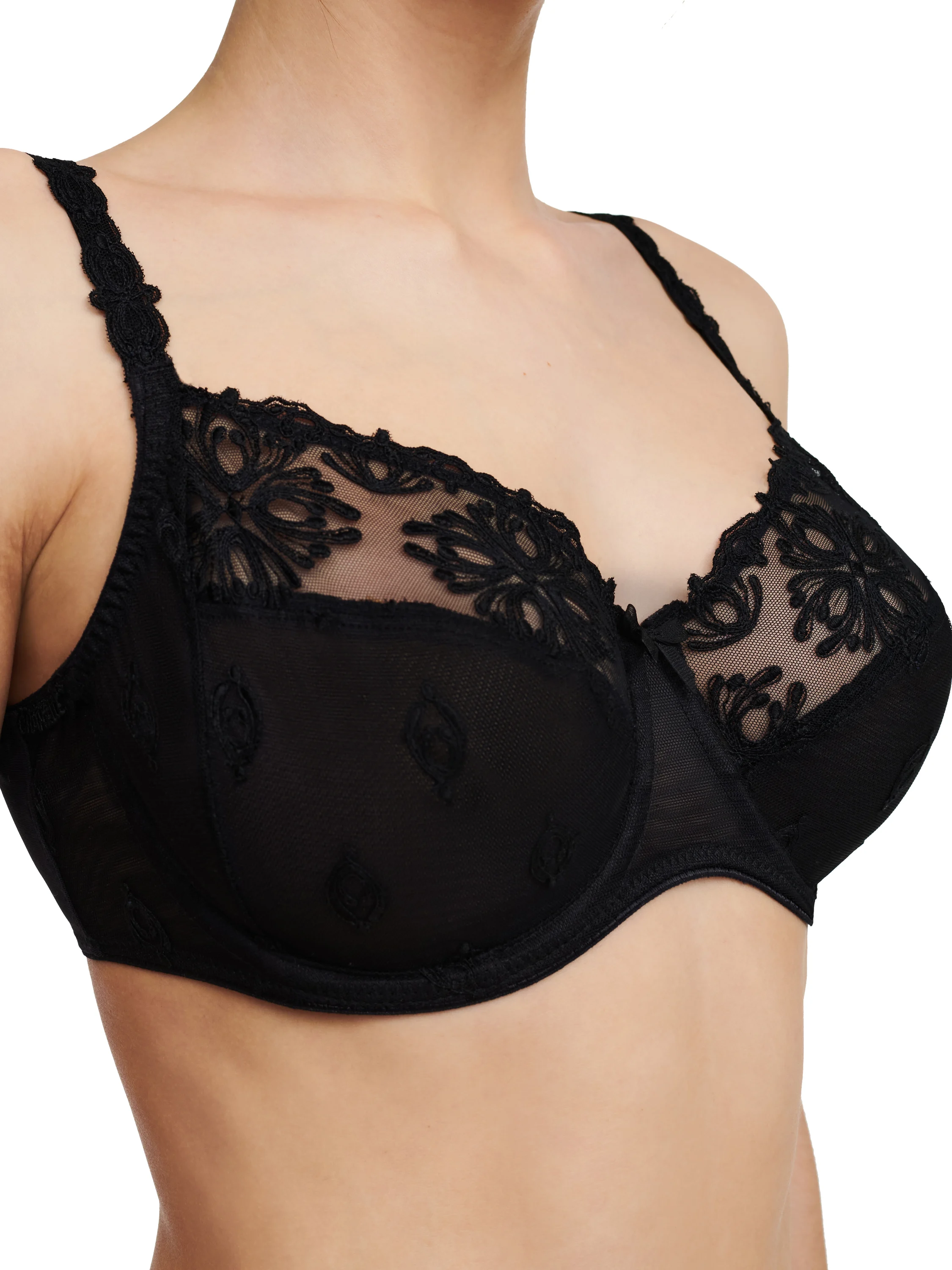 CHAMPS ELYSEES - Soutien-gorge emboîtant broderie italienne | Noir
