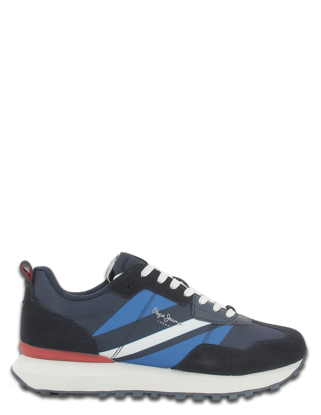 pepe jeans baskets de ville homme foster bleu marine